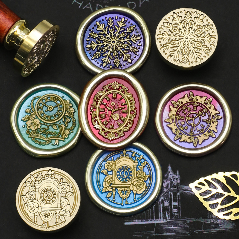 Tampon de cire d'horloge rétro - Wax Seal Stamp Set avis et prix